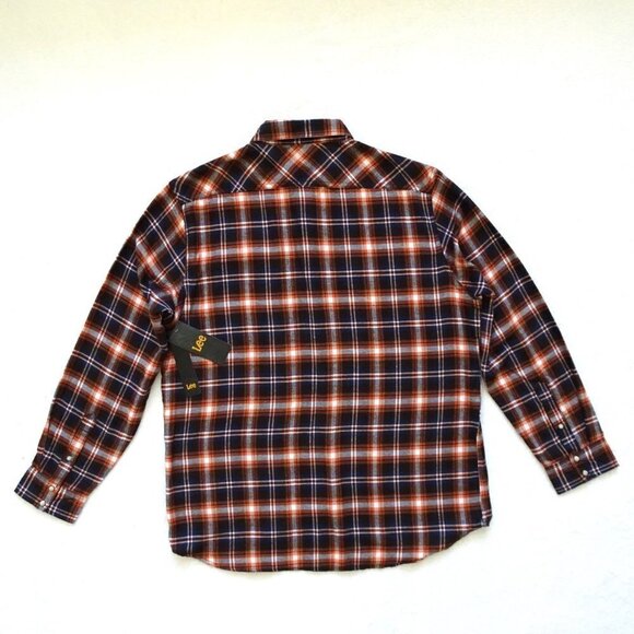 Lee Flannel Shirt Men's Size XL Snap Close Plaid - Picture 3 of 5